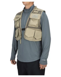 Simms Tributary Vest Tan -Günstiges Eisangeln Tackle Geschäft 13243 276 70r 3