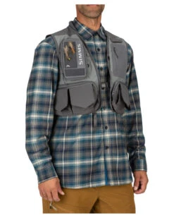 Simms Freestone Vest Pewter -Günstiges Eisangeln Tackle Geschäft 13402 015 30r 6