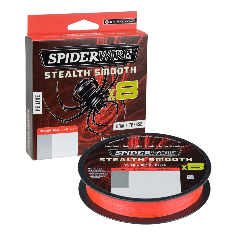 SpiderWire Stealth Smooth Braid 8 150m Red 1 SpiderWire Stealth Smooth Braid 8 150m Red