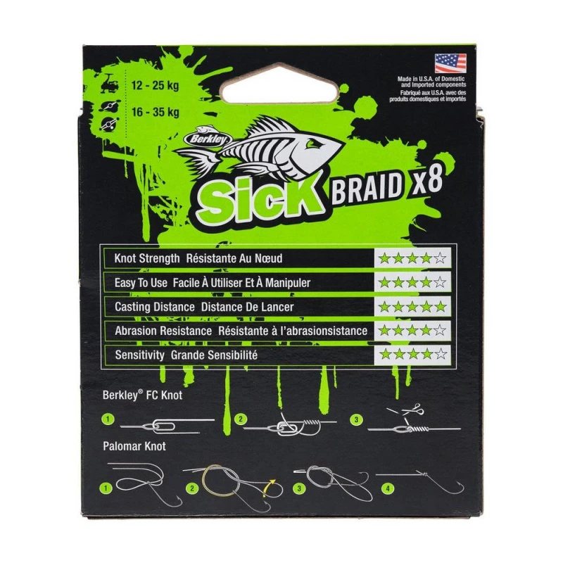 Berkley Sick Braid Red 150m 3 Berkley Sick Braid Red 150m – Bild 3