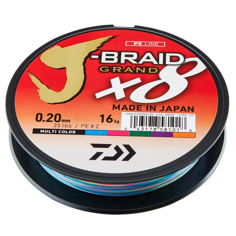 Daiwa J-braid Grand X8 Multi Color 150m 1 Daiwa J-braid Grand X8 Multi Color 150m