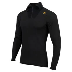 Aclima HotWool 230 Gr. Polo Zip Unisex, Jet Black