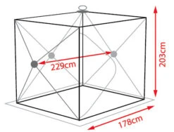Atemi Igloo Luxury Isfisketält (178x203x229cm) -Günstiges Eisangeln Tackle Geschäft 911 03002 4