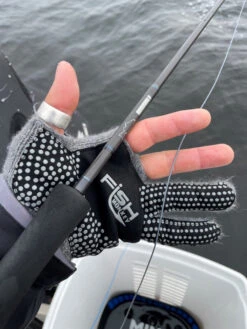 Fish Monkey Bauers Grandma Two Finger Wool Glove -Günstiges Eisangeln Tackle Geschäft FM325 LXLr 3